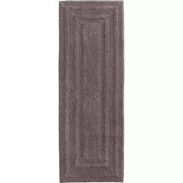 imageEddie Bauer  Bathroom Rug Runner Soft Tufted Cotton Bathroom Decor Super Absorbent amp Quick Dry Logan Light Grey 60 x 22Medium Brown Runner