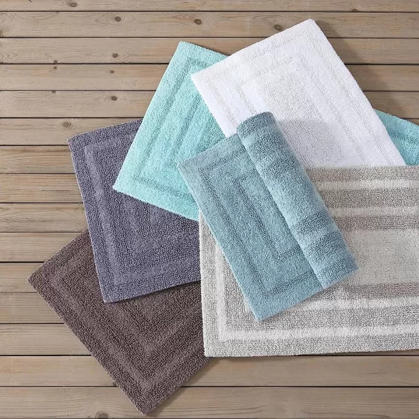 imageEddie Bauer  Bathroom Rug Runner Soft Tufted Cotton Bathroom Decor Super Absorbent amp Quick Dry Logan Light Grey 60 x 22Medium Brown Runner