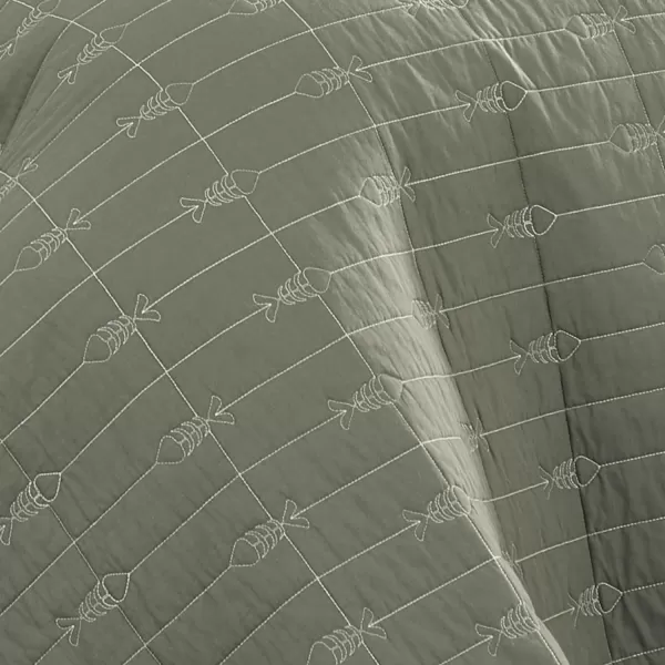imageEddie Bauer  Daybed Set Reversible Cotton Bedding with Matching Shams amp Decorative Pillow Cover Lightweight Home Decor for All Seasons Troutdale Green DaybedTwin
