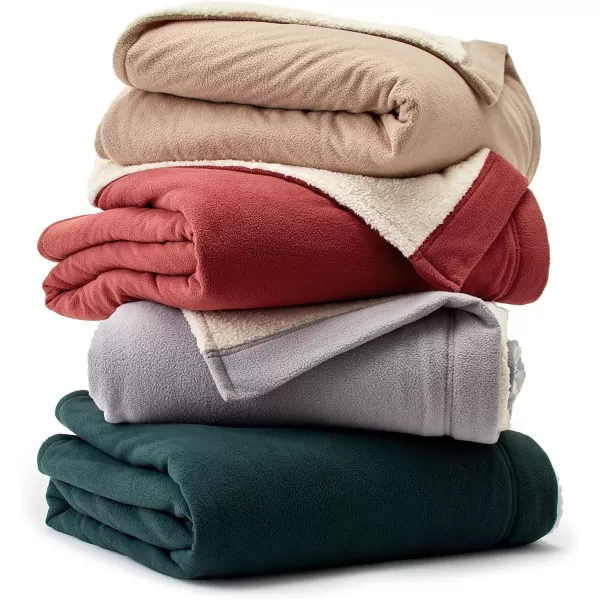 imageEddie Bauer  Full Heated Blanket Soft Fleece Electric Blanket with Sherpa Reverse Warm Bedding with LowVoltage Technology Grey FullGrey