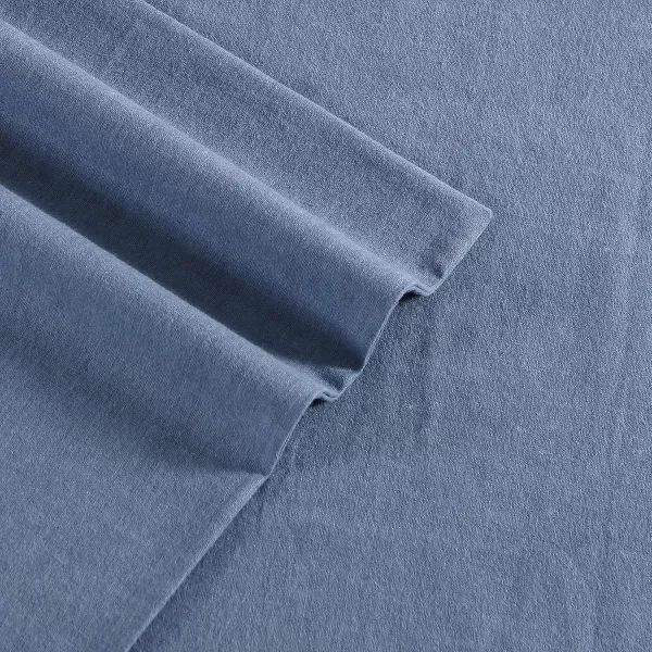 imageEddie Bauer  Full Sheets Cotton Flannel Bedding Set Brushed for Extra Softness Cozy Home Decor Ivory FullBlue