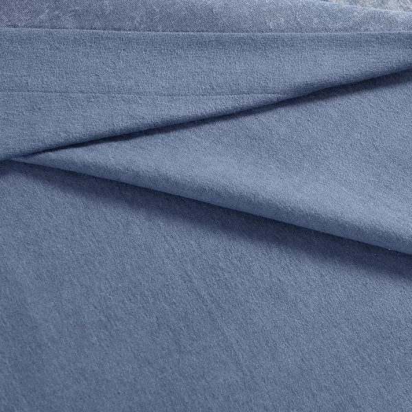 imageEddie Bauer  Full Sheets Cotton Flannel Bedding Set Brushed for Extra Softness Cozy Home Decor Ivory FullBlue