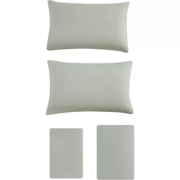 imageEddie Bauer  Full Sheets Cotton Flannel Bedding Set Brushed for Extra Softness Cozy Home Decor Ivory FullGreen