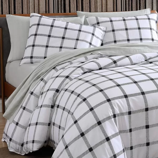 imageEddie Bauer  Full Sheets Cotton Flannel Bedding Set Brushed for Extra Softness Cozy Home Decor Ivory FullGrey