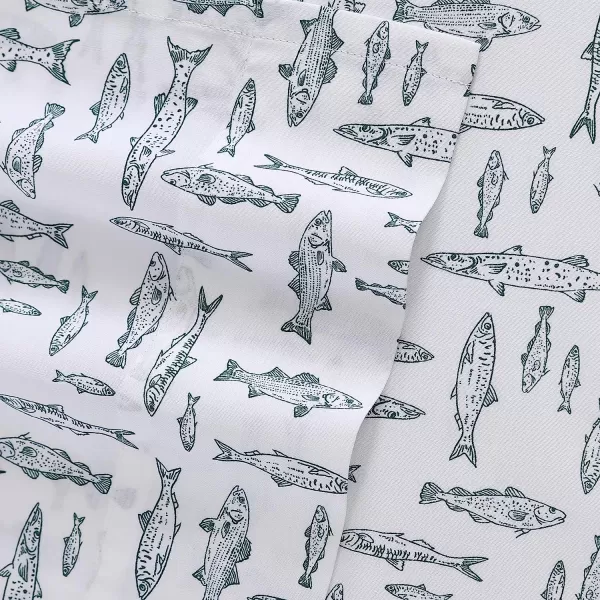 imageEddie Bauer  Full Sheets Cotton Percale Bedding Set Crisp amp Cool Home Decor Eddies Oar Blue FullFull Albright Hill GreenWhite