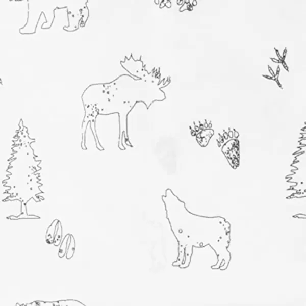 imageEddie Bauer  Full Sheets Cotton Percale Bedding Set Crisp amp Cool Home Decor Eddies Oar Blue FullFull Animal Tracks WhiteBlack
