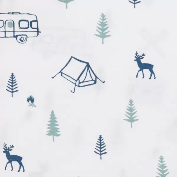 imageEddie Bauer  Full Sheets Cotton Percale Bedding Set Crisp amp Cool Home Decor Eddies Oar Blue FullFull Campout WhiteNavy