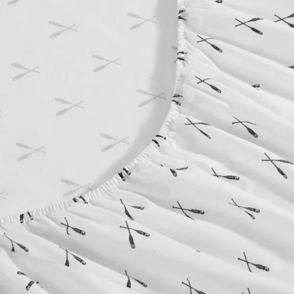 imageEddie Bauer  Full Sheets Cotton Percale Bedding Set Crisp amp Cool Home Decor Eddies Oar Blue FullFull Eddies Oar WhiteNavy