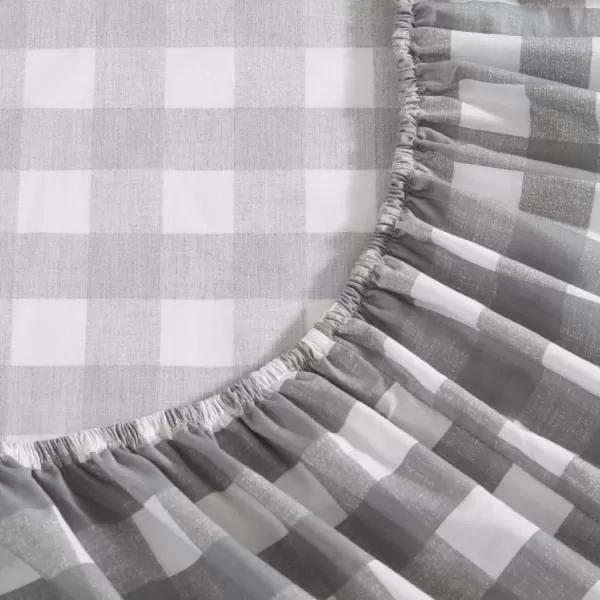 imageEddie Bauer  Full Sheets Cotton Percale Bedding Set Crisp amp Cool Home Decor Eddies Oar Blue FullFull Lakehouse Plaid GreyWhite