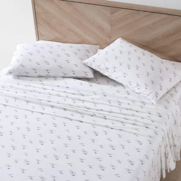 imageEddie Bauer  Full Sheets Cotton Percale Bedding Set Crisp amp Cool Home Decor Eddies Oar Blue FullFull Sea Planes WhiteRedBlue