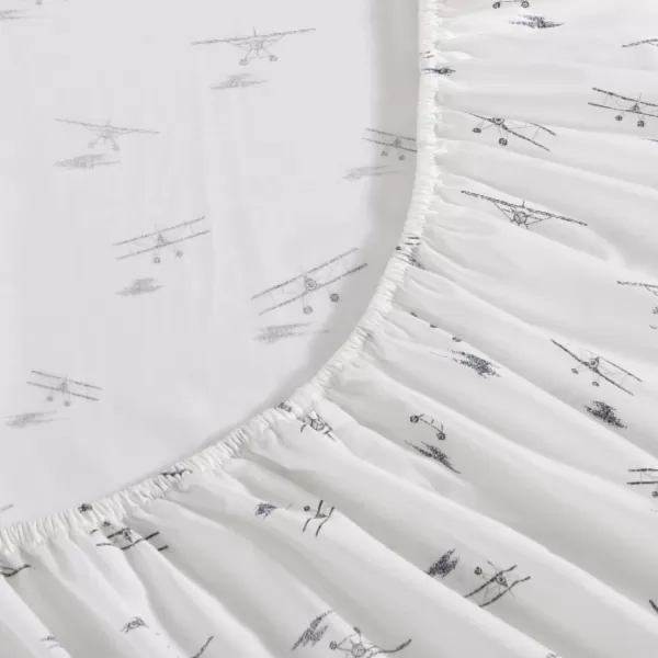imageEddie Bauer  Full Sheets Cotton Percale Bedding Set Crisp amp Cool Home Decor Eddies Oar Blue FullFull Sea Planes WhiteRedBlue