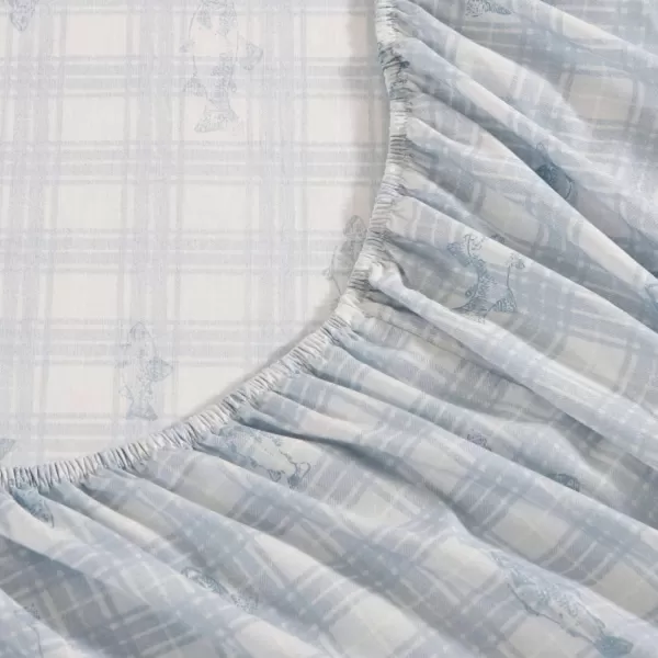 imageEddie Bauer  Full Sheets Cotton Percale Bedding Set Crisp amp Cool Home Decor Eddies Oar Blue FullQueen Methow Plaid BlueWhite