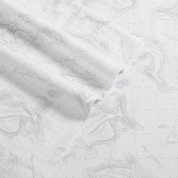 imageEddie Bauer  Full Sheets Cotton Percale Bedding Set Crisp amp Cool Home Decor Eddies Oar Blue FullTwin Fish Atol WhiteGrey