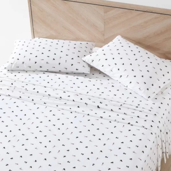 imageEddie Bauer  Full Sheets Cotton Percale Bedding Set Crisp amp Cool Home Decor Eddies Oar Blue FullTwin Fishing Flies WhiteRedBlue