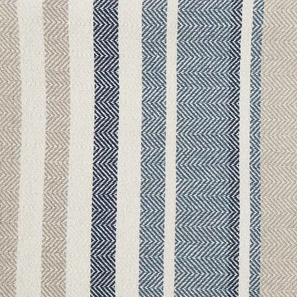 imageEddie Bauer  King Blanket Lightweight Cotton Bedding Home Decor for All Seasons Herringbone Chrome KingQueen Blue Stripe