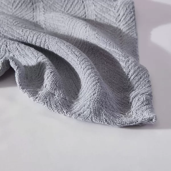 imageEddie Bauer  King Blanket Lightweight Cotton Bedding Home Decor for All Seasons Herringbone Chrome KingTwin Chrome