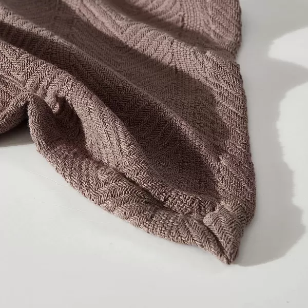 imageEddie Bauer  King Blanket Lightweight Cotton Bedding Home Decor for All Seasons Herringbone Chrome KingTwin Mushroom