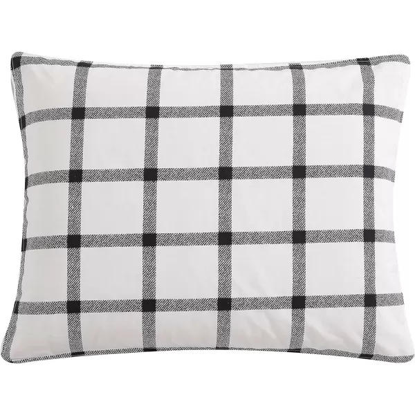 imageEddie Bauer  King Duvet Cover Set Soft Cotton Bedding with Matching Shams Modern Plaid Home Decor Bunkhouse Charcoal KingCharcoal Queen