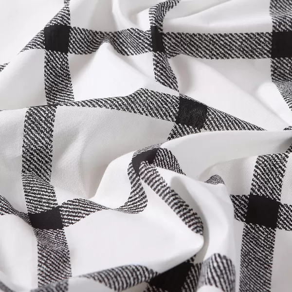 imageEddie Bauer  King Duvet Cover Set Soft Cotton Bedding with Matching Shams Modern Plaid Home Decor Bunkhouse Charcoal KingCharcoal Queen