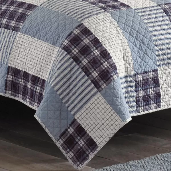 imageEddie Bauer  King Quilt Set Reversible Cotton Bedding with Matching Shams Home Decor for All Seasons Camano Island Red KingCamano Island Plum King