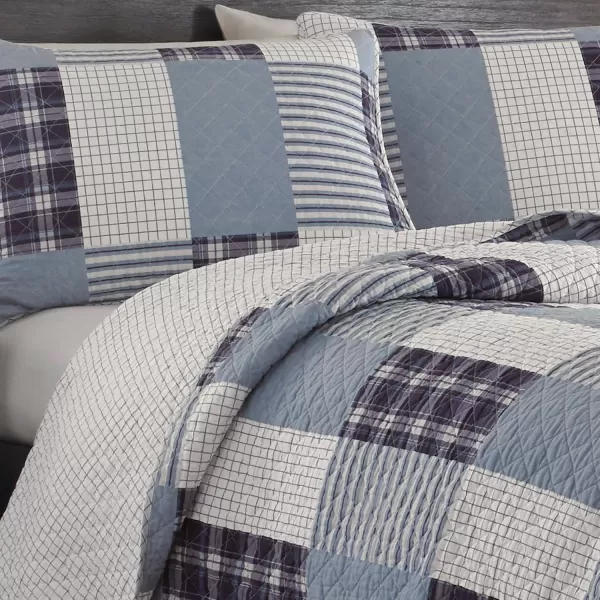 imageEddie Bauer  King Quilt Set Reversible Cotton Bedding with Matching Shams Home Decor for All Seasons Camano Island Red KingCamano Island Plum King