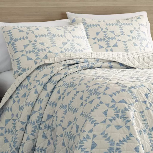 imageEddie Bauer  King Quilt Set Reversible Cotton Bedding with Matching Shams Lightweight Home Decor for All Seasons Arrowhead Charcoal KingArrowhead BlueIvory King