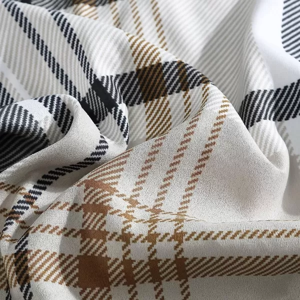 imageEddie Bauer  Queen Comforter Set Plaid Reversible Bedding Stylish amp Warm Home Decor Normandy Grey QueenGreyWhiteBeigeKing