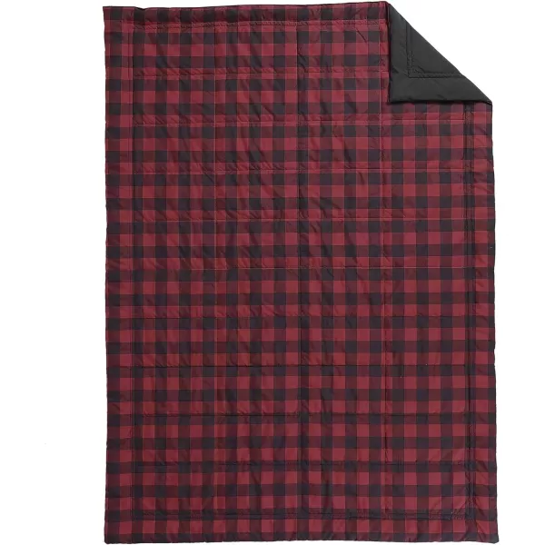 imageEddie Bauer  Queen Duvet Cover Set Cotton Reversible Bedding Buffalo Plaid Home Decor for All Seasons Black Check QueenRedBlack