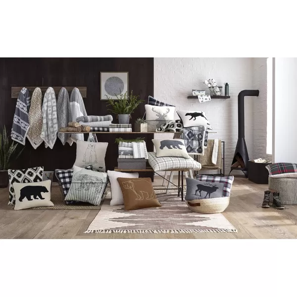 imageEddie Bauer  Queen Sheets Cotton Flannel Bedding Set Brushed For Extra Softness Cozy Home Decor Montlake Plaid QueenBirch Forest Light BlueIvory King