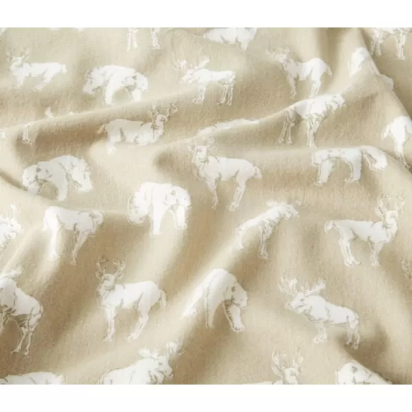 imageEddie Bauer  Queen Sheets Cotton Flannel Bedding Set Brushed For Extra Softness Cozy Home Decor Montlake Plaid QueenBuckhead Ridge KhakiBeige Full