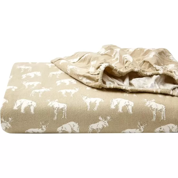 imageEddie Bauer  Queen Sheets Cotton Flannel Bedding Set Brushed For Extra Softness Cozy Home Decor Montlake Plaid QueenBuckhead Ridge KhakiBeige King