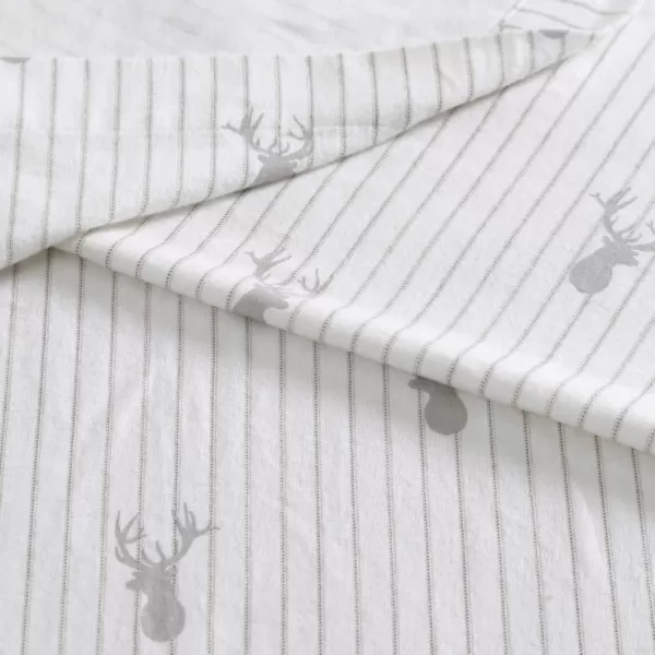 imageEddie Bauer  Queen Sheets Cotton Flannel Bedding Set Brushed For Extra Softness Cozy Home Decor Montlake Plaid QueenDeer Lodge Beige Queen
