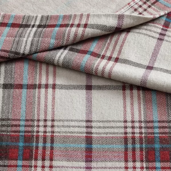 imageEddie Bauer  Queen Sheets Cotton Flannel Bedding Set Brushed For Extra Softness Cozy Home Decor Montlake Plaid QueenMontlake Plaid RedKhaki Full