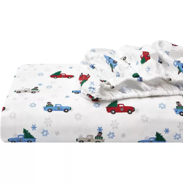 imageEddie Bauer  Queen Sheets Cotton Flannel Bedding Set Brushed For Extra Softness Cozy Home Decor Montlake Plaid QueenWinter Outing RedBlueBeige King