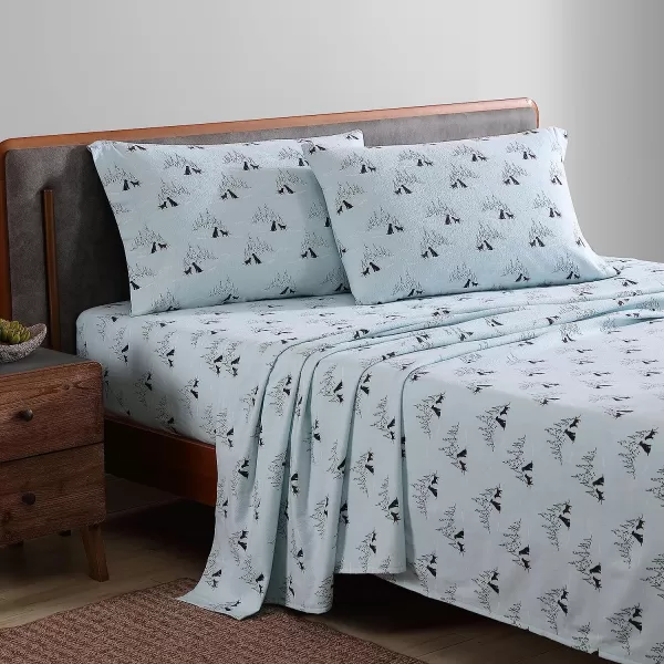 imageEddie Bauer  Queen Sheets Cotton Flannel Bedding Set Brushed for Extra Softness Cozy Home Decor Elk Grove Silver QueenBeacon Hill Ivory King Sheet Set  Bedding Set