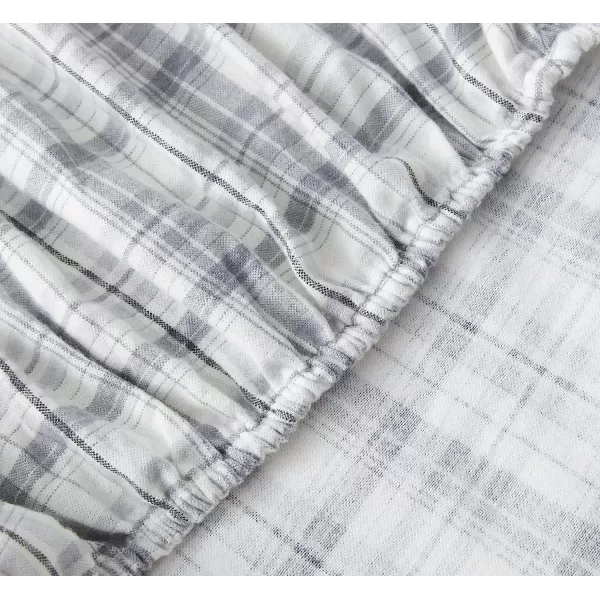 imageEddie Bauer  Queen Sheets Cotton Flannel Bedding Set Brushed for Extra Softness Cozy Home Decor Elk Grove Silver QueenBeacon Hill Ivory Twin Sheet Set