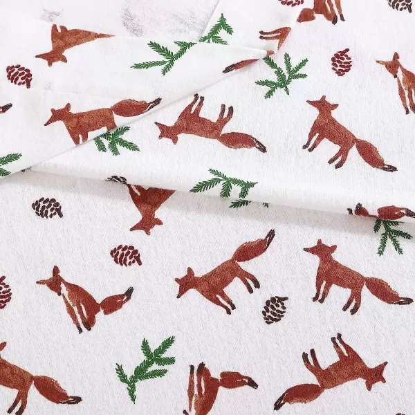 imageEddie Bauer  Queen Sheets Cotton Flannel Bedding Set Brushed for Extra Softness Cozy Home Decor Elk Grove Silver QueenFox Trail Orange Queen Sheet Set