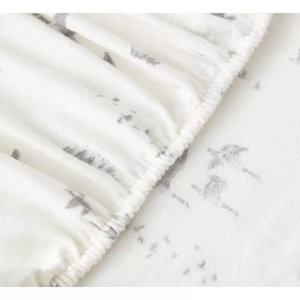 imageEddie Bauer  Queen Sheets Cotton Flannel Bedding Set Brushed for Extra Softness Cozy Home Decor Elk Grove Silver QueenGeese Meadow Full Sheet Set