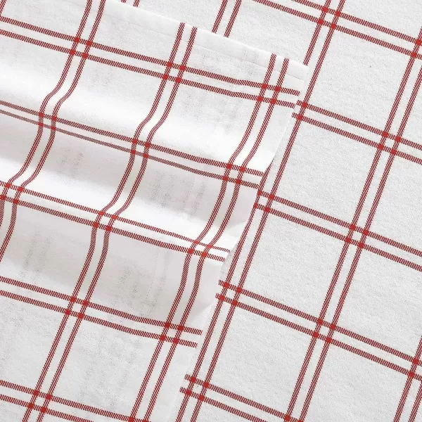 imageEddie Bauer  Queen Sheets Cotton Flannel Bedding Set Brushed for Extra Softness Cozy Home Decor Elk Grove Silver QueenWestridge Plaid Orange Full Sheet Set