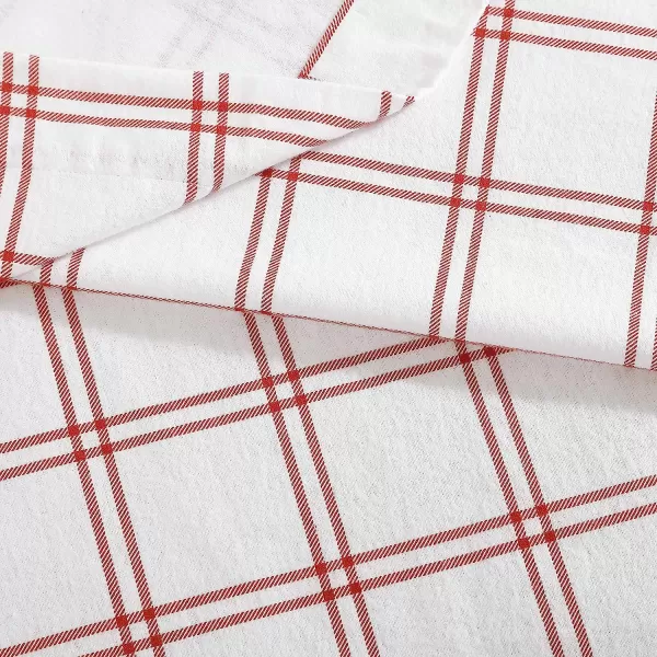 imageEddie Bauer  Queen Sheets Cotton Flannel Bedding Set Brushed for Extra Softness Cozy Home Decor Elk Grove Silver QueenWestridge Plaid Orange Full Sheet Set