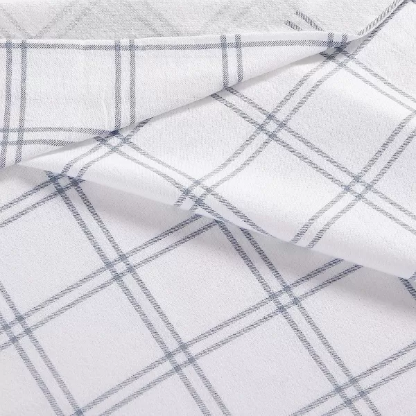 imageEddie Bauer  Queen Sheets Cotton Flannel Bedding Set Brushed for Extra Softness Cozy Home Decor Elk Grove Silver QueenWestridge Plaid Twin Sheet Set