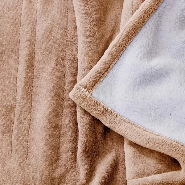 imageEddie Bauer  Smart Heated Electric Throw Blanket  Reversible Sherpa  Hands Free Control  WiFi Only 24GHz  Compatible with Alexa Google iOS Android  Glen Plaid NavyKhaki