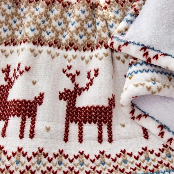 imageEddie Bauer  Smart Heated Electric Throw Blanket  Reversible Sherpa  Hands Free Control  WiFi Only 24GHz  Compatible with Alexa Google iOS Android  Glen Plaid NavyFair Isle Silver
