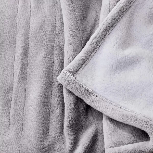 imageEddie Bauer  Smart Heated Electric Throw Blanket  Reversible Sherpa  Hands Free Control  WiFi Only 24GHz  Compatible with Alexa Google iOS Android  Glen Plaid NavyGray