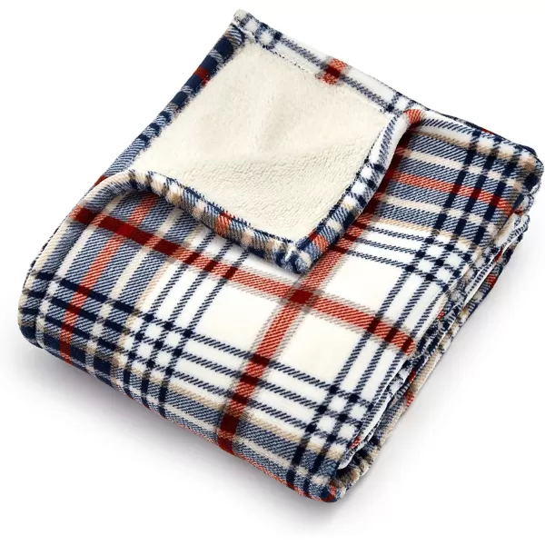 imageEddie Bauer  Smart Heated Electric Throw Blanket  Reversible Sherpa  Hands Free Control  WiFi Only 24GHz  Compatible with Alexa Google iOS Android  Glen Plaid NavyPlaid Blue