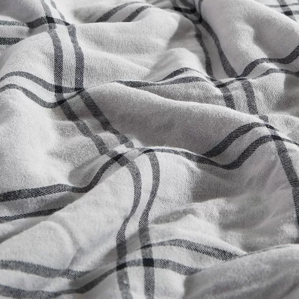 imageEddie Bauer  Throw Blanket Cotton Flannel Home Decor All Season Reversible Sherpa Bedding Kettle Falls GreyBlack ThrowThrow Kettle Falls Grey