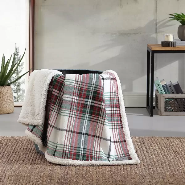imageEddie Bauer  Throw Blanket Cotton Flannel Home Decor All Season Reversible Sherpa Bedding Montlake Plaid Red ThrowEddie Bauer  Throw Blanket Cotton Flannel Home Decor All Season Reversible Sherpa Bedding Montlake Plaid Red Throw