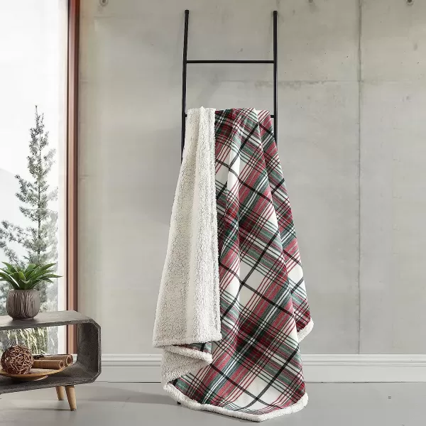 imageEddie Bauer  Throw Blanket Cotton Flannel Home Decor All Season Reversible Sherpa Bedding Montlake Plaid Red ThrowEddie Bauer  Throw Blanket Cotton Flannel Home Decor All Season Reversible Sherpa Bedding Montlake Plaid Red Throw
