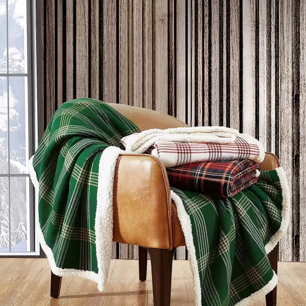 imageEddie Bauer  Throw Blanket Cotton Flannel Home Decor All Season Reversible Sherpa Bedding Mountain Tartan Red ThrowEddie Bauer  Throw Blanket Cotton Flannel Home Decor All Season Reversible Sherpa Bedding Mountain Tartan Red Throw