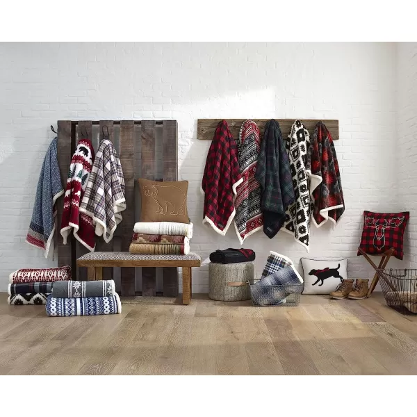 imageEddie Bauer  Throw Blanket Cotton Flannel Home Decor All Season Reversible Sherpa Bedding Pine Tartan ThrowEddie Bauer  Throw Blanket Cotton Flannel Home Decor All Season Reversible Sherpa Bedding Pine Tartan Throw
